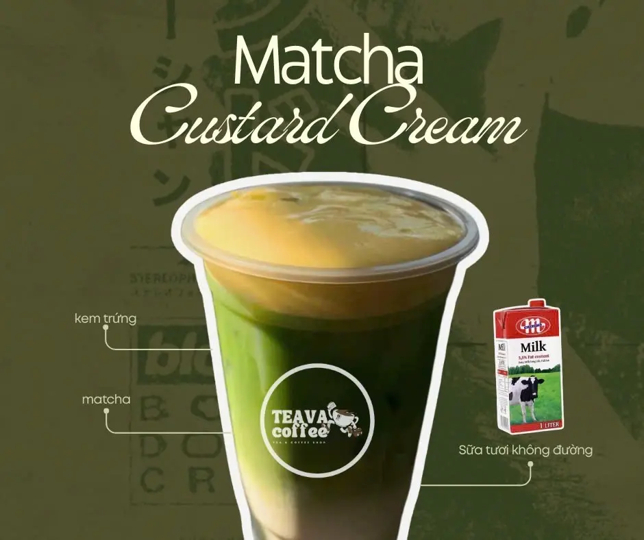 Hình ảnh Matcha Kem Trứng 700ml