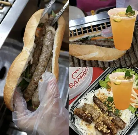 Hình ảnh Combo Tiết Kiệm: 1 Bánh Mì Bò Nướng + 1 Bún Thịt Nướng Bò + 2 Trà Tắc Mật Ong