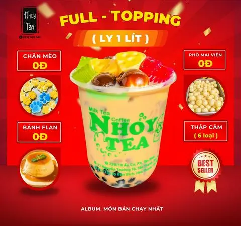 Hình ảnh Trà Sữa (Full Topping / 1 Lít)