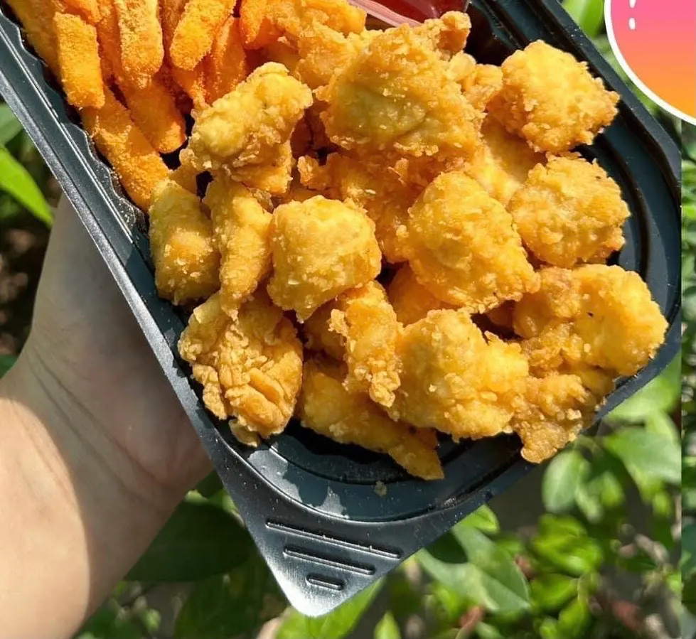 Hình ảnh gà viên chiên giòn