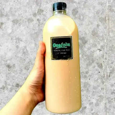 Hình ảnh Trà sữa cueicha nguyên chất chai 1l