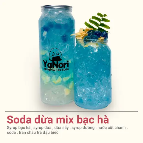 Hình ảnh Soda dừa mix bạc hà