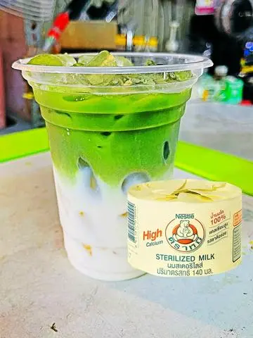 Hình ảnh Matcha Sữa Gấu Ly Khổng Lồ 800ml