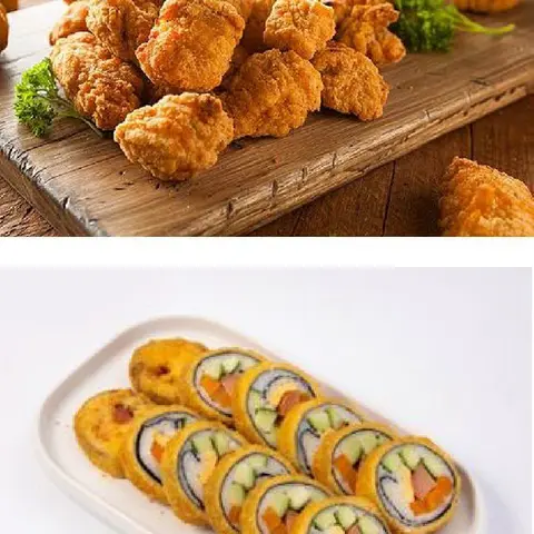 Hình ảnh Kim bắp+gà viên 