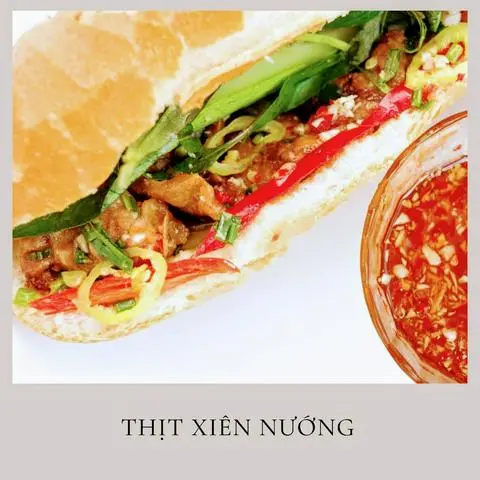Hình ảnh Bánh mì thịt xiên nướng