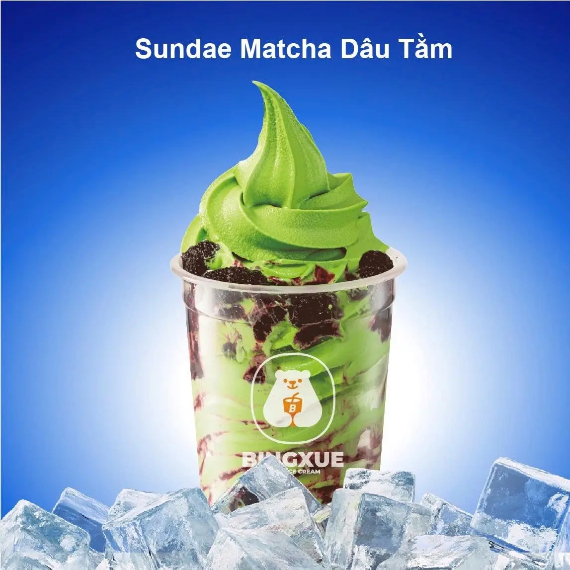 Hình ảnh Sundae Matcha Dâu Tằm