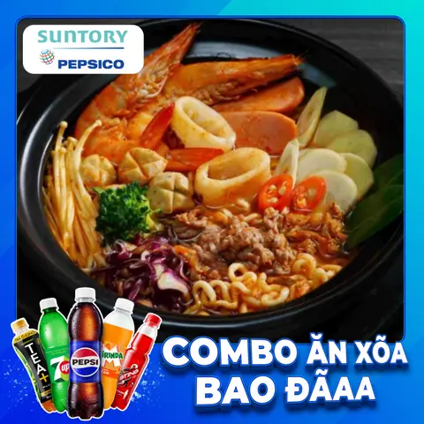 Hình ảnh combo mì kim chi thập cẩm + nước ngọt SPVB
