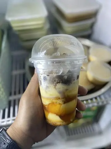 Hình ảnh Combo Ly 3 Bánh Flan + Sữa + Cà phê 