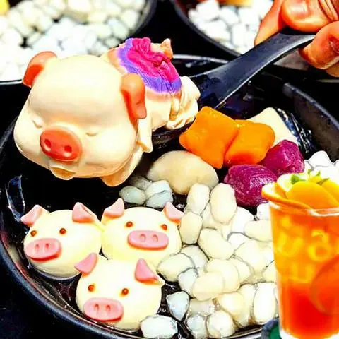 Hình ảnh Combo Chè Heo Tắm Tiên Mix Khoai Dẻo - Trà sữa 