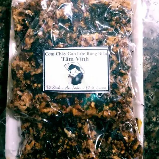 Hình ảnh Cơm cháy gạo lứt rong biên-vỉ