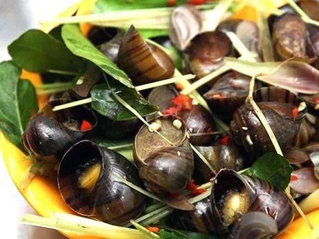 Hình ảnh Ốc bươu hấp sả