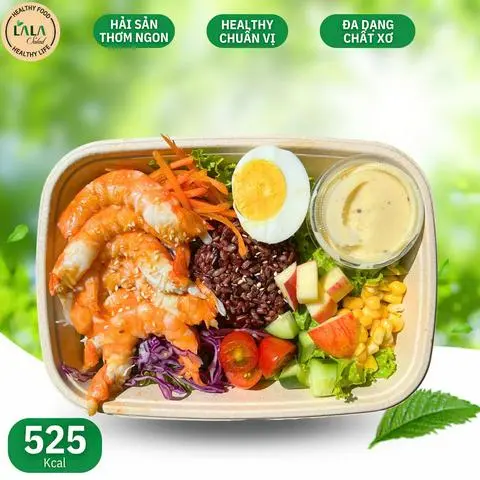 Hình ảnh Salad hải sản kèm táo Newzealand