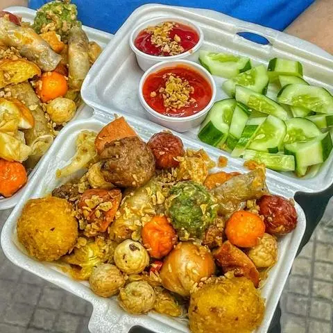 Hình ảnh ? Tặng trà tắc - Combo cá viên chiên mắm 1