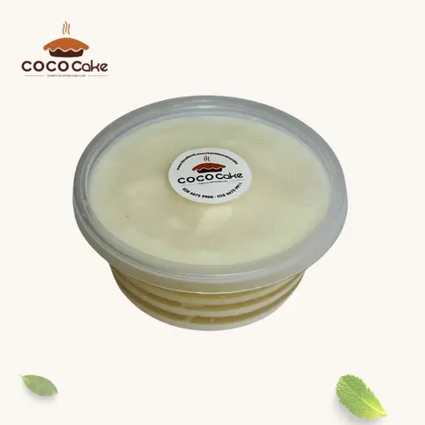Hình ảnh Rau câu dừa đổ lớp hộp mini