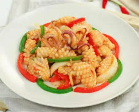 Hình ảnh Mực Xào Sa Tế