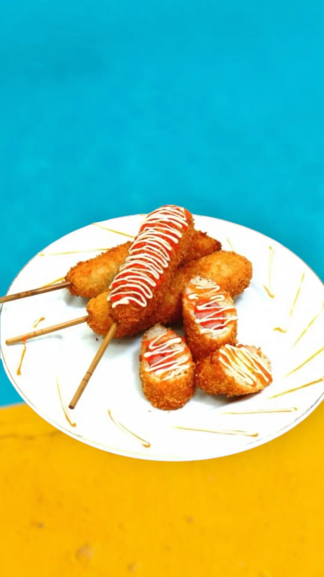 Hình ảnh hotdog xúc xích phô mai 1cay
