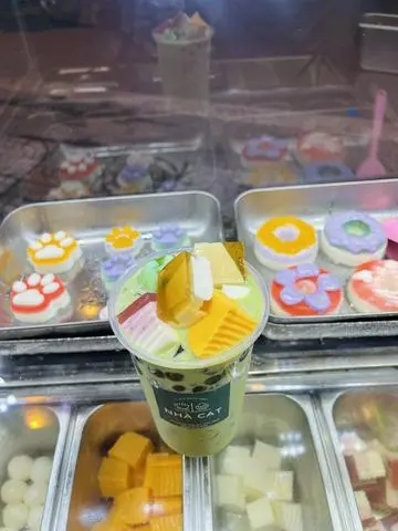 Hình ảnh Trà sữa thái xanh Full Topping
