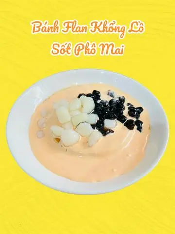 Hình ảnh Bánh Flan Khổng Lồ Sốt Phô Mai