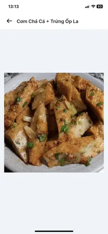 Hình ảnh Cơm chả cá ốp la
