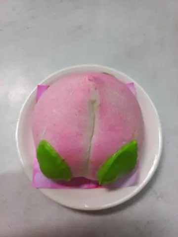 Hình ảnh Bánh bao hình   Trái đào   1 cái