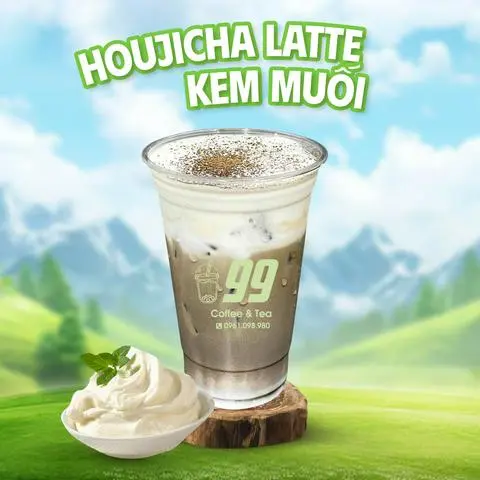 Hình ảnh Houjicha Latte Kem Muối