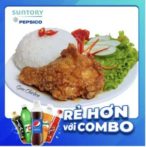 Hình ảnh Cơm gà sốt mật ong - 1 pepsi