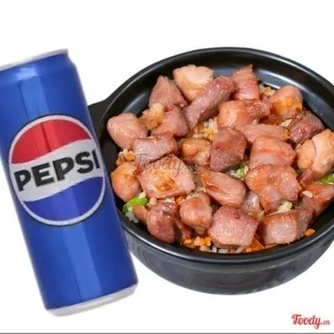 Hình ảnh Combo cơm thố xá xíu - pepsi