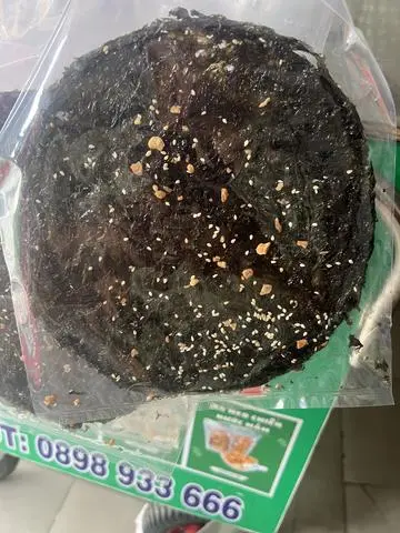 Hình ảnh rong biển sấy tỏi lá