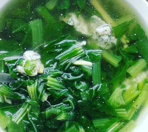 Hình ảnh Canh Cải nấu chả cá