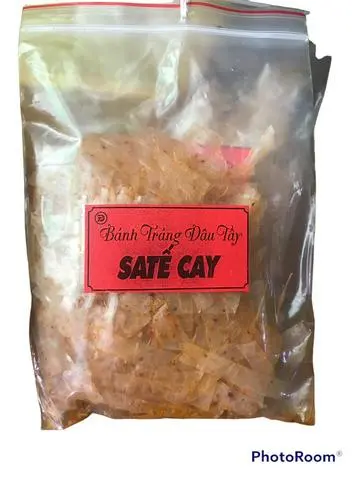Hình ảnh Bánh tráng satế cay