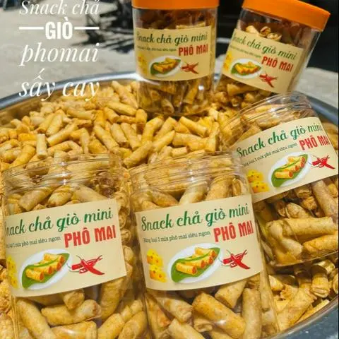Hình ảnh Snack Chả Giò Mini Sấy Phô Mai 300g