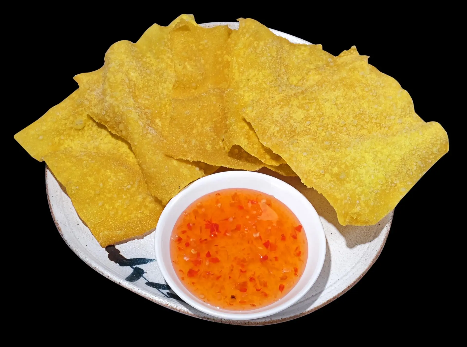 Hình ảnh SNACK CHIÊN CHẤM SỐT CHUA NGỌT/小吃饼干沾糖醋酱