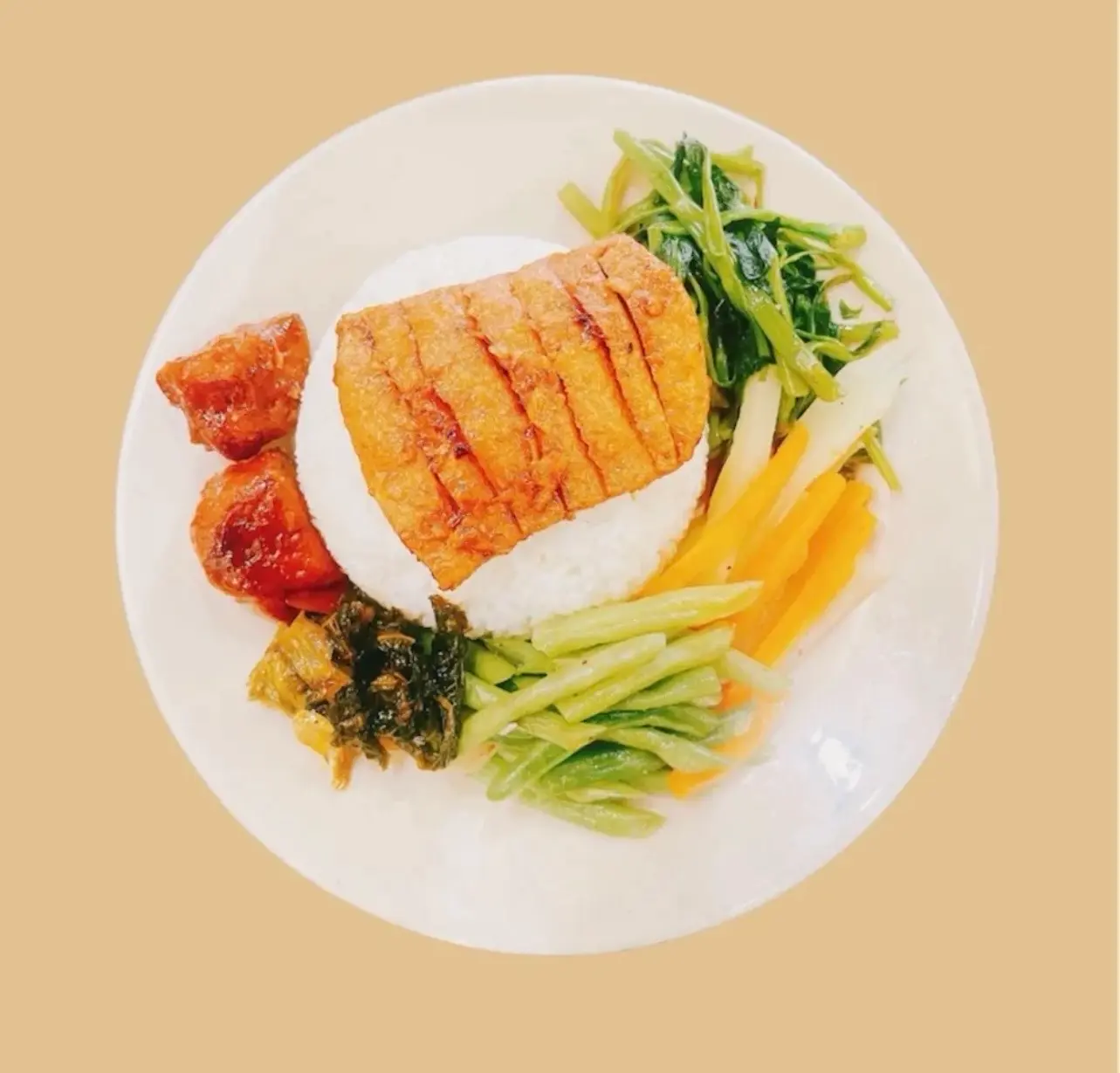 Hình ảnh Cơm Sườn Chiên Chay