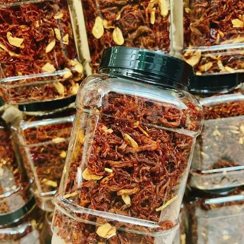 Hình ảnh khô heo cháy tỏi hộp 500gr