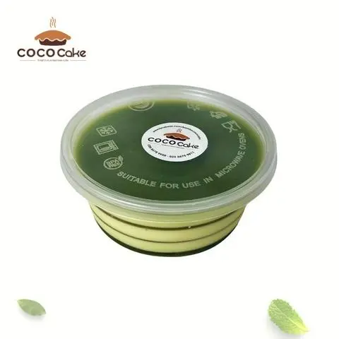 Hình ảnh Flan cheese lá dứa hộp mini - 300g