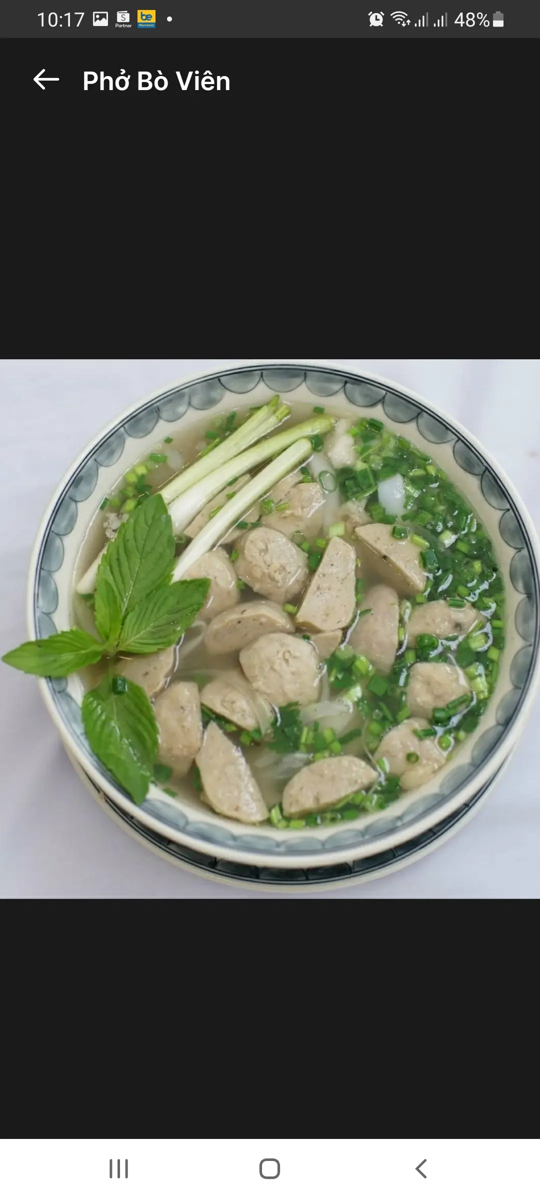 Hình ảnh phở bò viên (không)