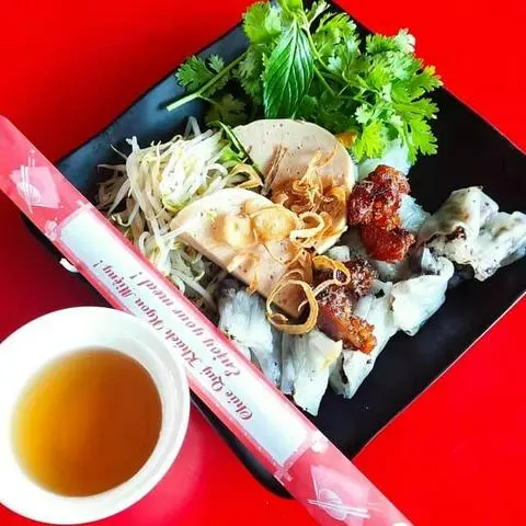 Hình ảnh Bánh Cuốn Chả Bò Thịt Nướng 