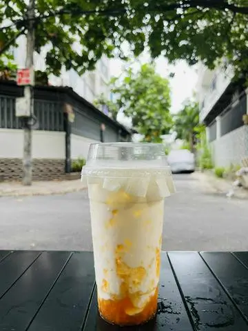 Hình ảnh Latte đào sữa