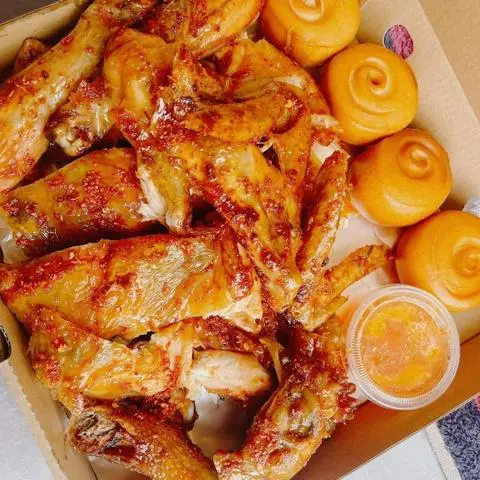 Hình ảnh combo gà quay bánh bao cơm lam 