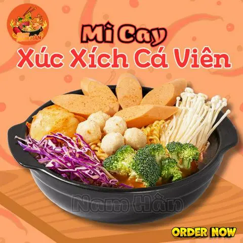 Hình ảnh Mì Cay Xúc Xích Cá Viên