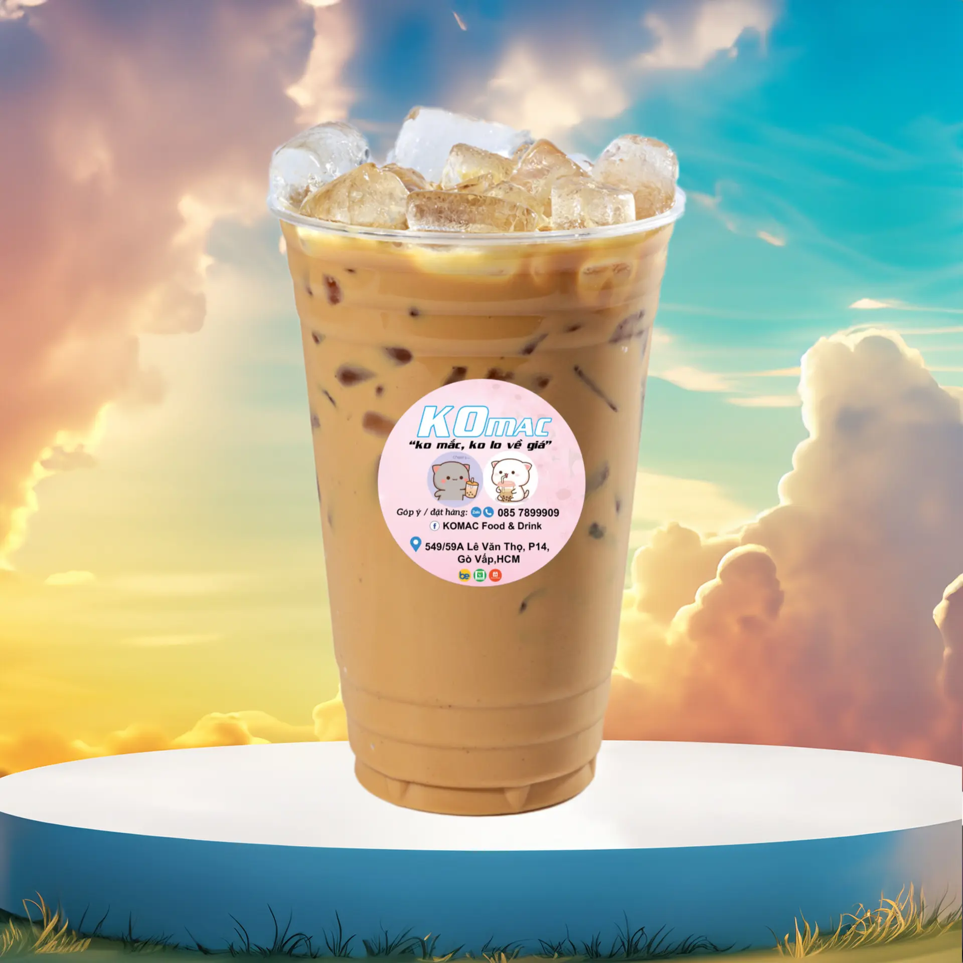 Hình ảnh Trà Sữa Nguyên Lá 700ML - KOMAC