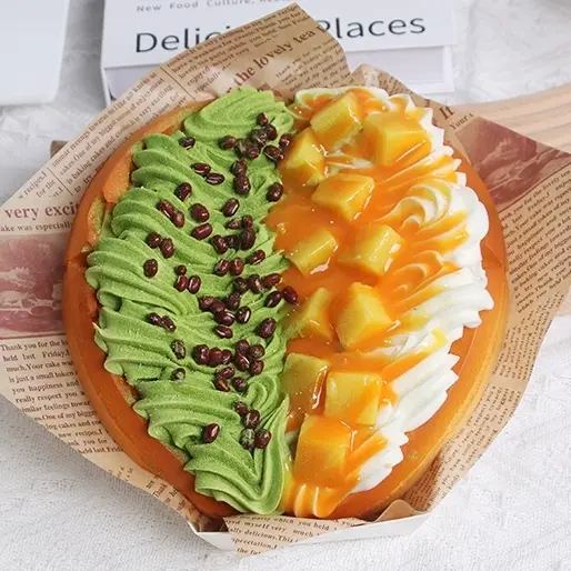 Hình ảnh Bánh Waffle Xoài hạnh nhân - 1/2 Bánh