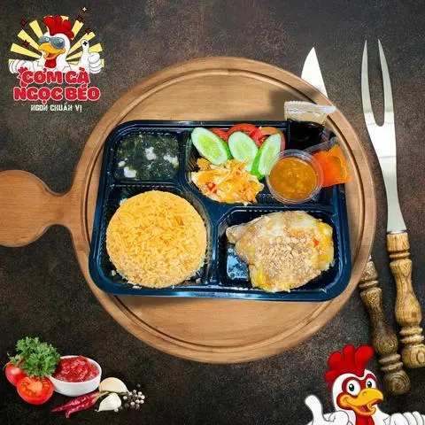 Hình ảnh Cơm Má Đùi Gà Chiên