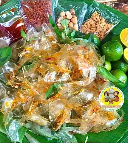 Hình ảnh BÁNH TRÁNG MIX VỊ SỢI TÔM SIÊU NGON 