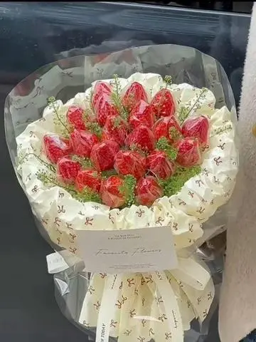 Hình ảnh Bó Hoa Dâu Tây 