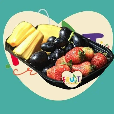 Hình ảnh Mít thái + dâu tây + nho đen - 500gr
