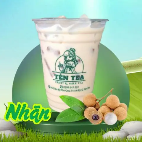 Hình ảnh Trà sữa nhãn không topping