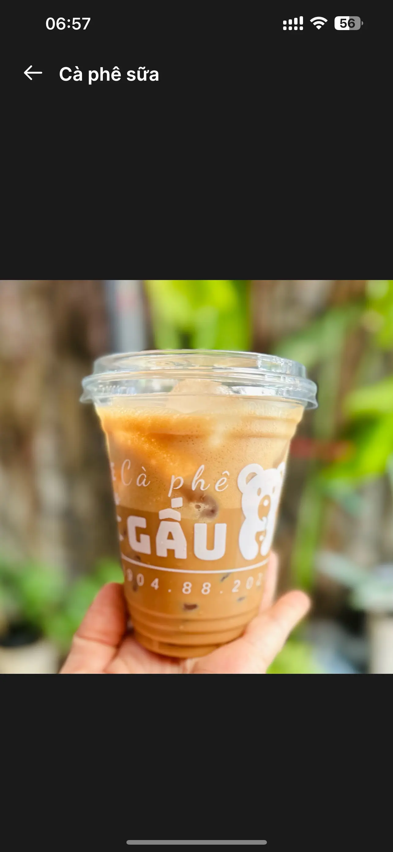 Hình ảnh Cà phê sữa