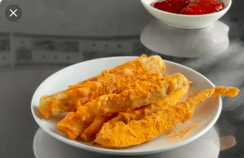 Hình ảnh Khoai lang lắc phô mai cay