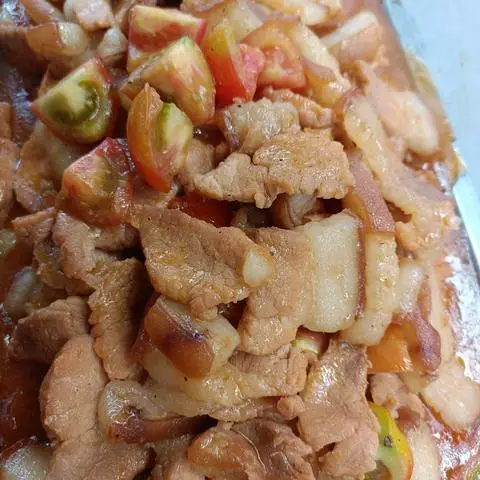 Hình ảnh thịt xào chua ngọt 